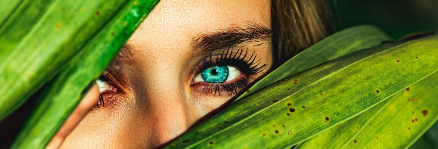 maquillage pour les yeux bleus